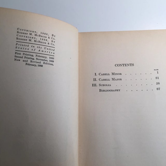 Art Nouveau 'James Branch Cabell' Vintage Book For Sale - Image 3 of 6