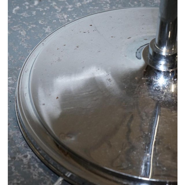 Art Deco Floor Lamp with White Glass Shade, 1930s For Sale - Image 6 of 10