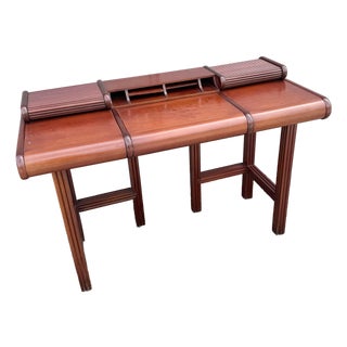 1980s Italian Roll Top Desk by Umberto Asnago & Franco Pozzi for Giorgetti For Sale