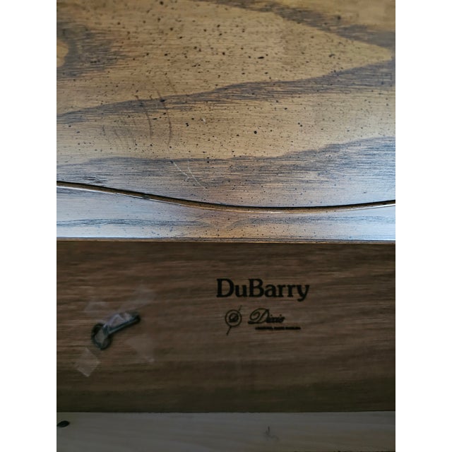 Vintage Mid-Century Dixie Furniture Co. DuBarry French Provincial Oak Shane-Front Secretary Desk For Sale - Image 11 of 12
