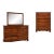 Vintage Dresser/Mirror & Chest (Kincaid) Solid Wood Bedroom Furniture (1962) For Sale