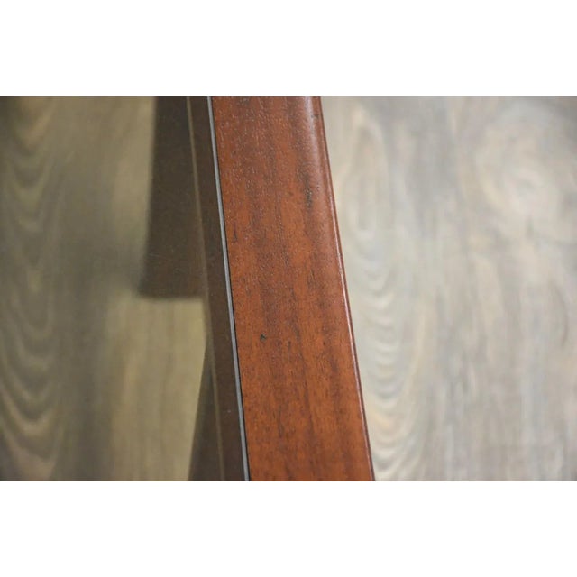 1950s Mahogany & Glass Mid-Century Modern Coffee Table For Sale - Image 5 of 8