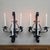 1960 Spanish Revival Three-Arm Wrought Iron Candle Sconces, Pair For Sale - Image 6 of 14