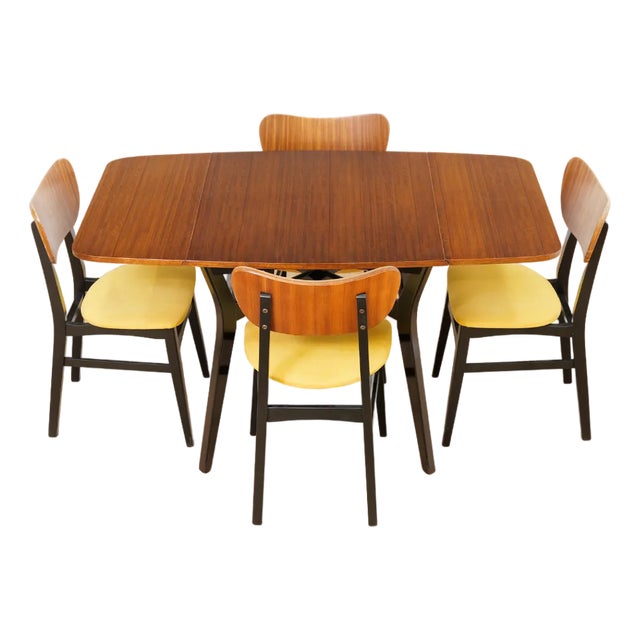 1960s Mid Century Tola Extending Dining Table and Butterfly Chairs by G Plan For Sale