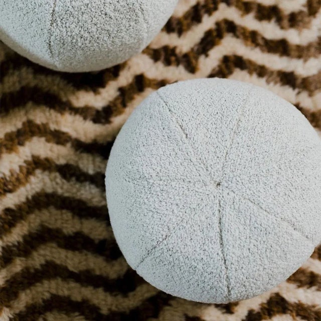 Yarn Collective Bouclé Ball Pillow For Sale - Image 4 of 6