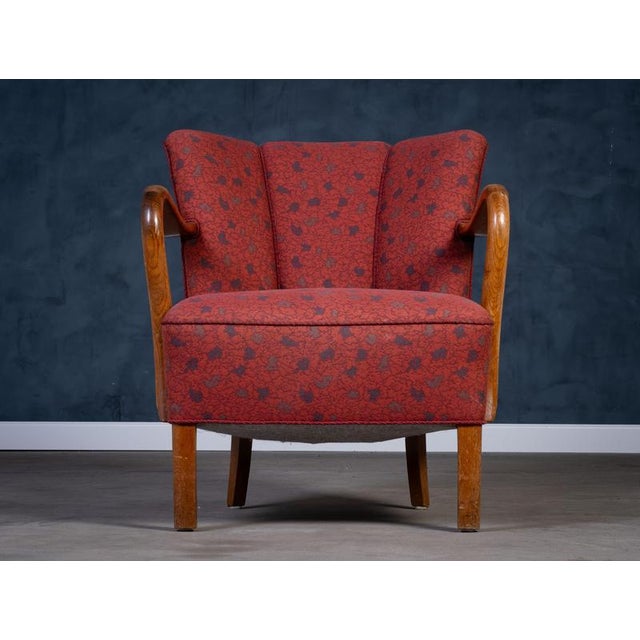 1950s Lounge Chair attributed to Viggo Boesen, 1950s For Sale - Image 5 of 10