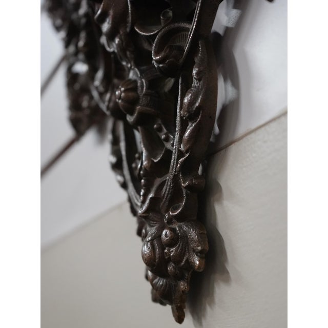 Vintage Bronze Victorian Wall Mirror For Sale In Philadelphia - Image 6 of 10