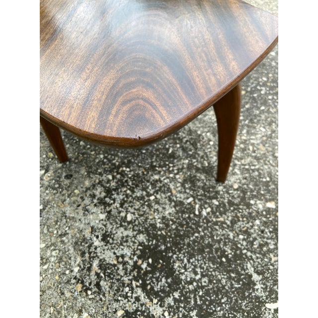 Heywood Wakefield Style Petite Coffee Table | Tabletop Shape For Sale - Image 9 of 12