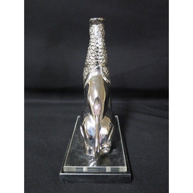 Silver Wildwood Griffin Chrome on Marble Bases Bookends - a Pair For Sale - Image 8 of 12