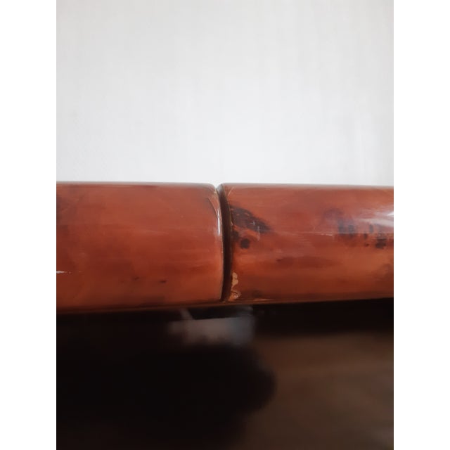 Wood Coffee Bar Table in Elm Burl, 1970s For Sale - Image 7 of 14