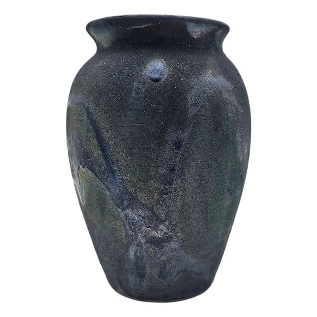 Norman J. Strong Studio Pottery Vase, Signed, 9.5" For Sale