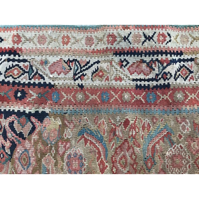 Antique Senneh Kilim, 1890s For Sale - Image 14 of 16