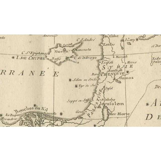 Black Antique Map of the Ottoman Empire, 1780 For Sale - Image 8 of 9