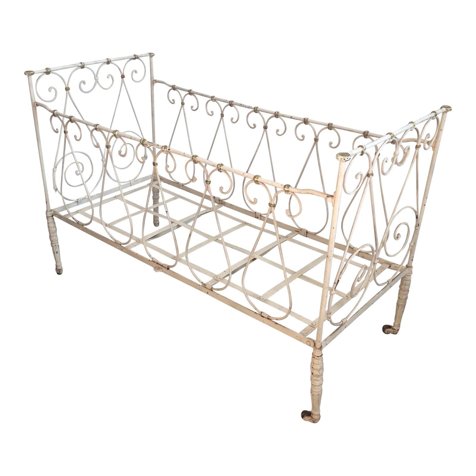 Antique Iron Crib Chairish