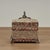 Impressive large cedar lined lidded box entirely decorated with seashells featuring silver plate on brass shells,star fish...