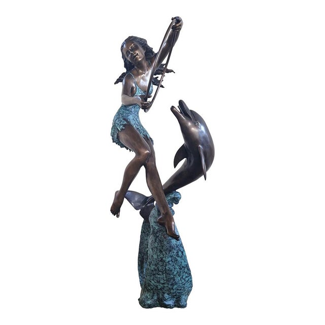Metal Bronze Sculpture/Fountain, 1980s For Sale - Image 7 of 10