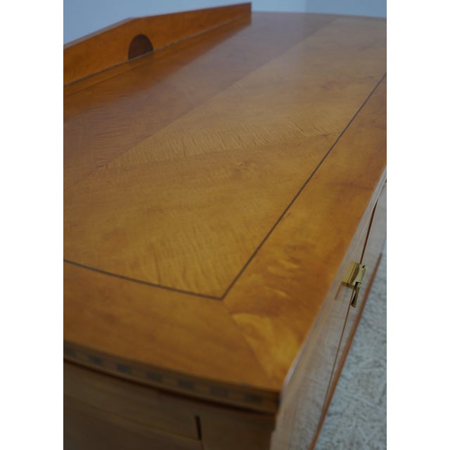 Brown Hickory White Genesis Collection Satinwood Biedermier Server For Sale - Image 8 of 18