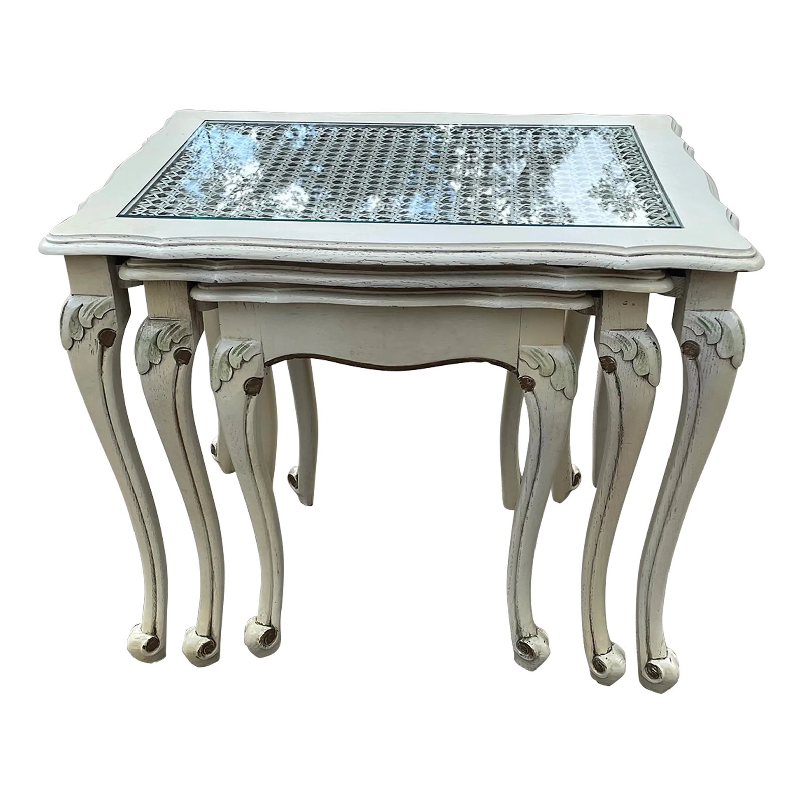 Vintage French Provincial Nesting Tables - Set of 4 | Chairish