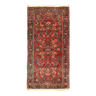 1920s Pasargad DC Persian Red Rust Sarouk Rug For Sale