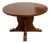 Brutalist Round Table in Oak, 1960s For Sale