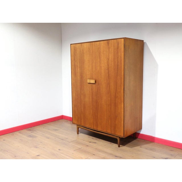 Mid Century Modern Vintage Teak Armoire Wardrobe Danish Kofod Larsen by G Plan For Sale - Image 13 of 15