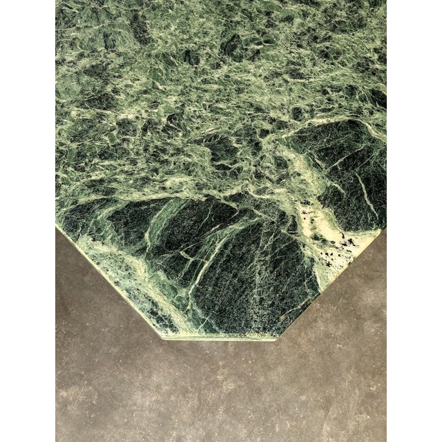Verde Alpi Marble Coffee Table, Italy, 1970s For Sale - Image 9 of 18