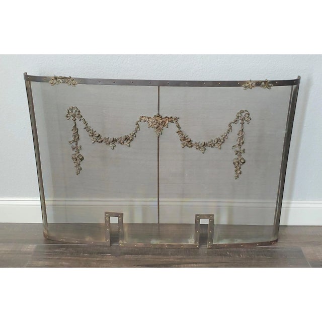 Mid 19th Century Antique French Fine Bronze 19th Century Fire Screen For Sale - Image 5 of 13