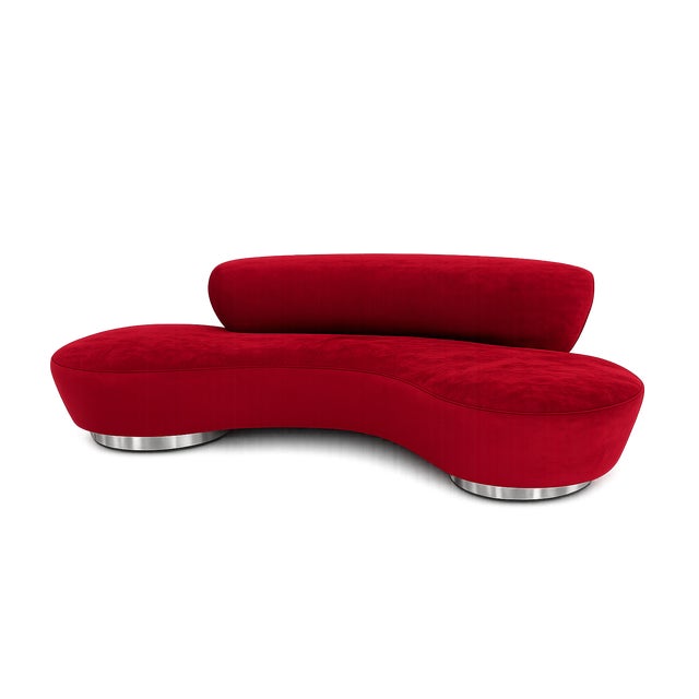 Vladimir Kagan for Directional (Attributed) Serpentine Cloud Sofa, Model 4891-J, 1980s For Sale - Image 14 of 14