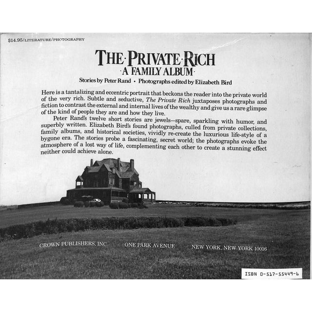 "The Private Rich; A Family Album" 1984 Rand, Peter [Stories By] For Sale - Image 10 of 10