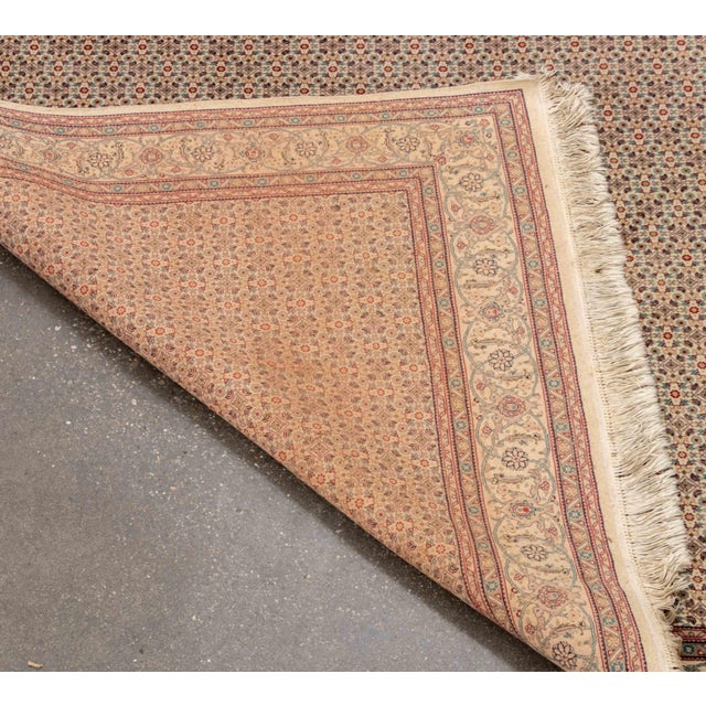 Beige Perisan Herati Rug, 9' 5" X 8' 10" For Sale - Image 8 of 8