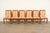 A gorgeous set of six Regency or Neoclassical style dining chairs In the manner of Baker Furniture USA, Circa 1980s Carved...