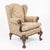 1990s Late 20th Century George II Style Walnut Wing Armchair by Mike Bell For Sale - Image 5 of 18