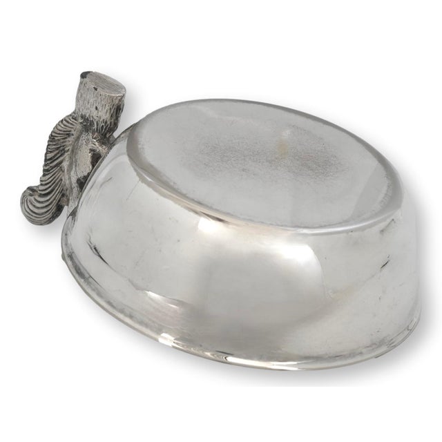 Midcentury Silverplate Squirrel Trinket Dish For Sale - Image 4 of 4