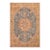 Shabby Chic Vintage 1990's Blue/Yellow Wool Rug - 9'8'' X 12'4'' For Sale