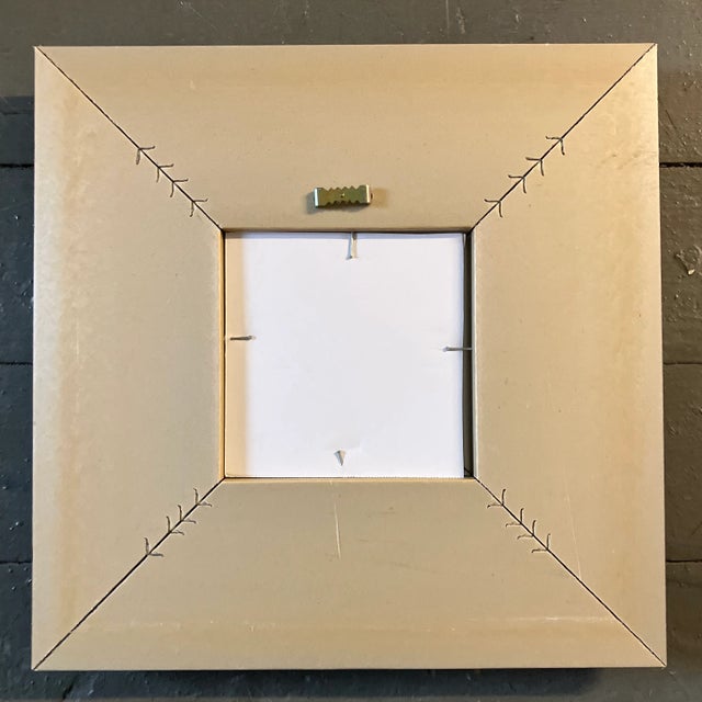 Abstract 1980’s Original Wayne Cunningham Abstract Small Ink Drawing Framed Signed For Sale - Image 3 of 3