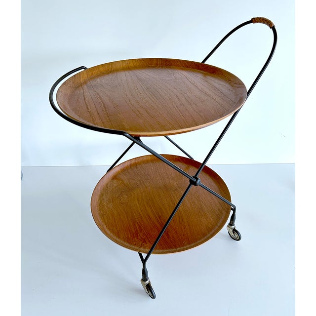 1960s Vintage Scandinavian Cart, 1960s For Sale - Image 5 of 14