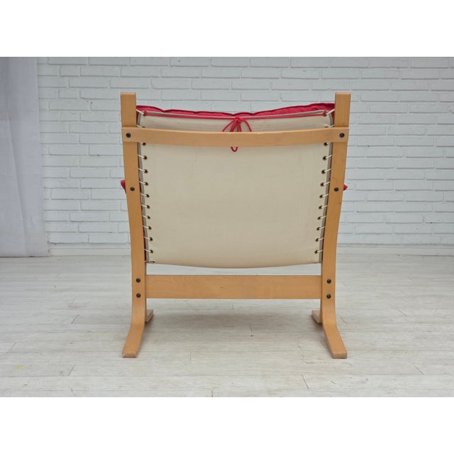 Norwegian Siesta Chairs and Ottoman by Ingmar Relling Westnofa, 1970s, Set of 3 For Sale - Image 11 of 18