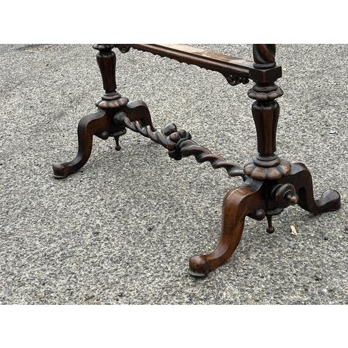 Antique Tapestry Stand in Mahogany For Sale - Image 3 of 13