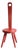 Handmade Red "Keyhole Chair" in the Style of William Fetner For Sale