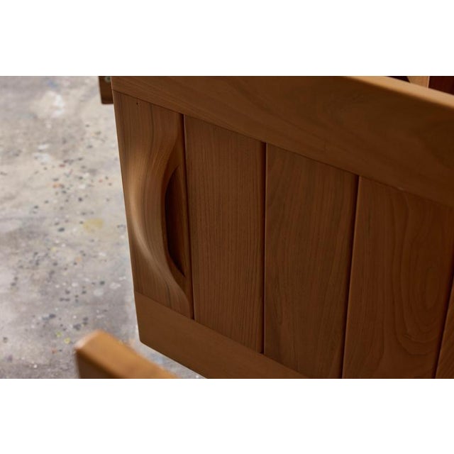 Wood Frech Sideboard in Elm from Maison Regain, 1970s For Sale - Image 7 of 10