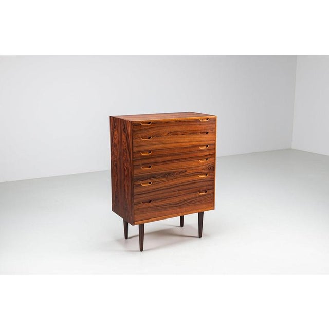 Mid-Century Modern Rosewood Chest of Drawers by Svend Langkilde for Langkilde Møbler, Denmark, 1960s For Sale - Image 3 of 13