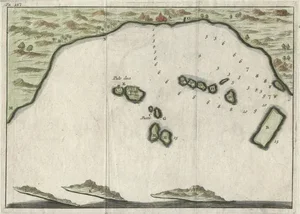Small Map of Banten Bay on Java, 1725