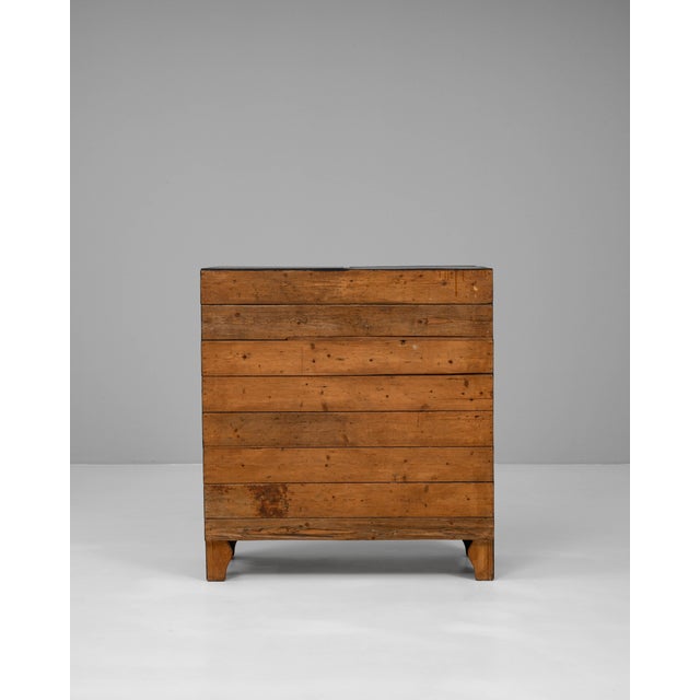 Mid 20th Century French Black Patinated Wooden Chest Of Drawers For Sale - Image 14 of 18