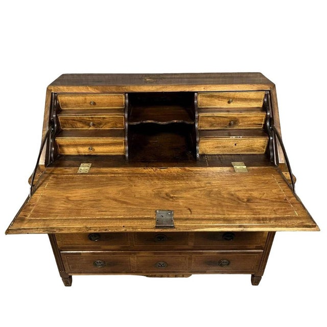 Louis xvi period burnt walnut commute with marquet decoration louis xvi period commode with marquetry decoration on all...
