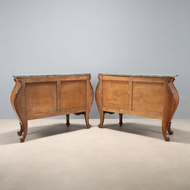 Baroque Dressers in Walnut and Walnut Burl, Set of 2 For Sale - Image 11 of 12