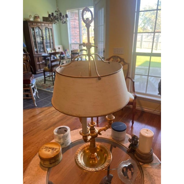 1920s French Empire Style Bouillotte Lamp For Sale - Image 4 of 6