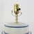 Pair Vintage White Hand Painted Tole Tea Caddy Lamps Heraldic Crest Motif Table Lamps For Sale - Image 9 of 12