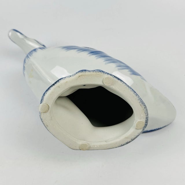 Ceramic Vintage Delft Style Blue White Porcelain Duck Goose Figurine For Sale - Image 7 of 7