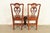 Henredon Georgian Carved Mahogany Side Chairs or Dining Chairs, Pair For Sale - Image 11 of 15