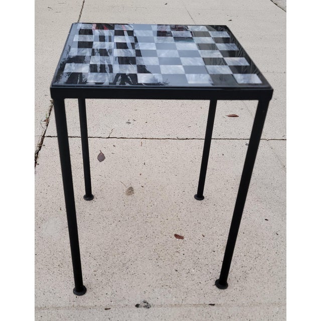 Black and White Marble Game Board With Custom Made Frame Chairish